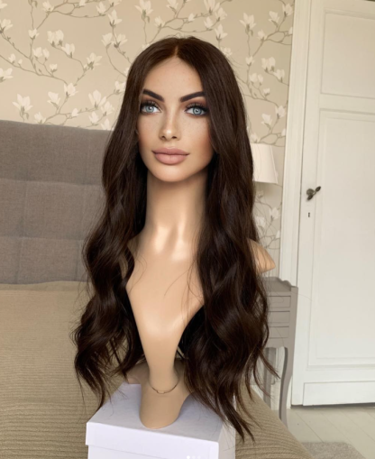  Best Real 100% Human Hair Lace Front Wig Brown Lace Front Wigs for Caucasian Lace Wigs for White Women with Pre plucked Natural Hairline-BabesWIG