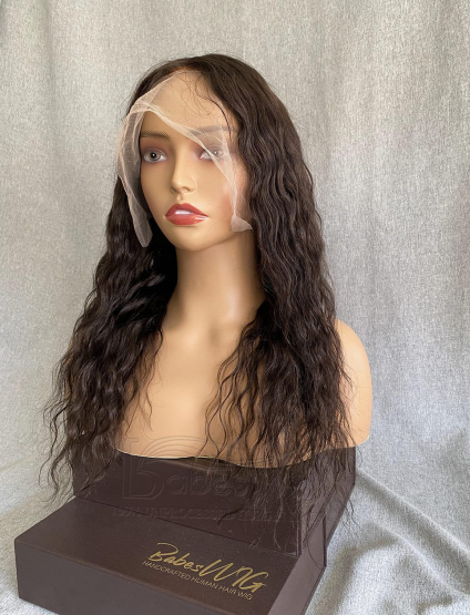 Glueless Silk top Lace Front Wig Brown Curly Hair 100% Remy Hair 11*6 Silk base Lace Wigs for Women Bleached Knots-BabesWIG