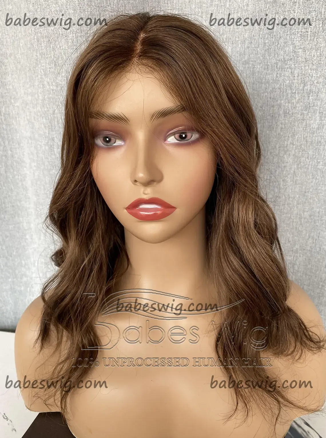 Glueless Best Chocolate Brown Real Human Hair Lace Front Wigs for Women Silk Top Wig