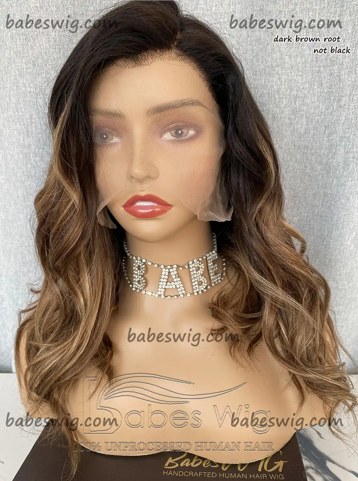 Best Affordable Blonde Balayage Glueless Silk Top Human Hair Lace Front Wigs 