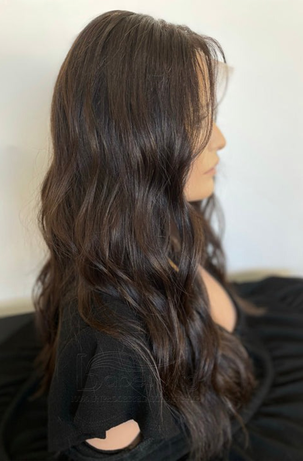  Brown 100% Human Hair Lace Front Wigs for Caucasian Lace Wigs for White Women with Pre plucked Natural Hairline-BabesWIG