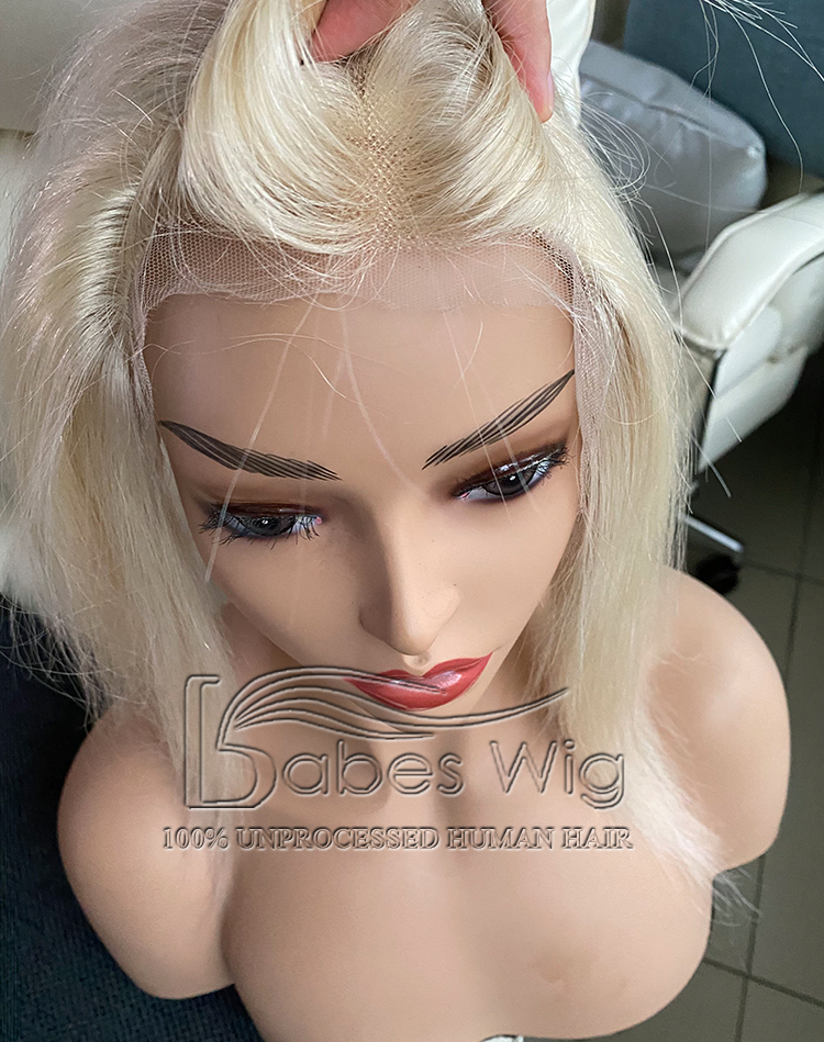 [Copy]Ultra Breathable Full Lace Real Human Hair Hairline Topper with Layers | halo Metallic Wire