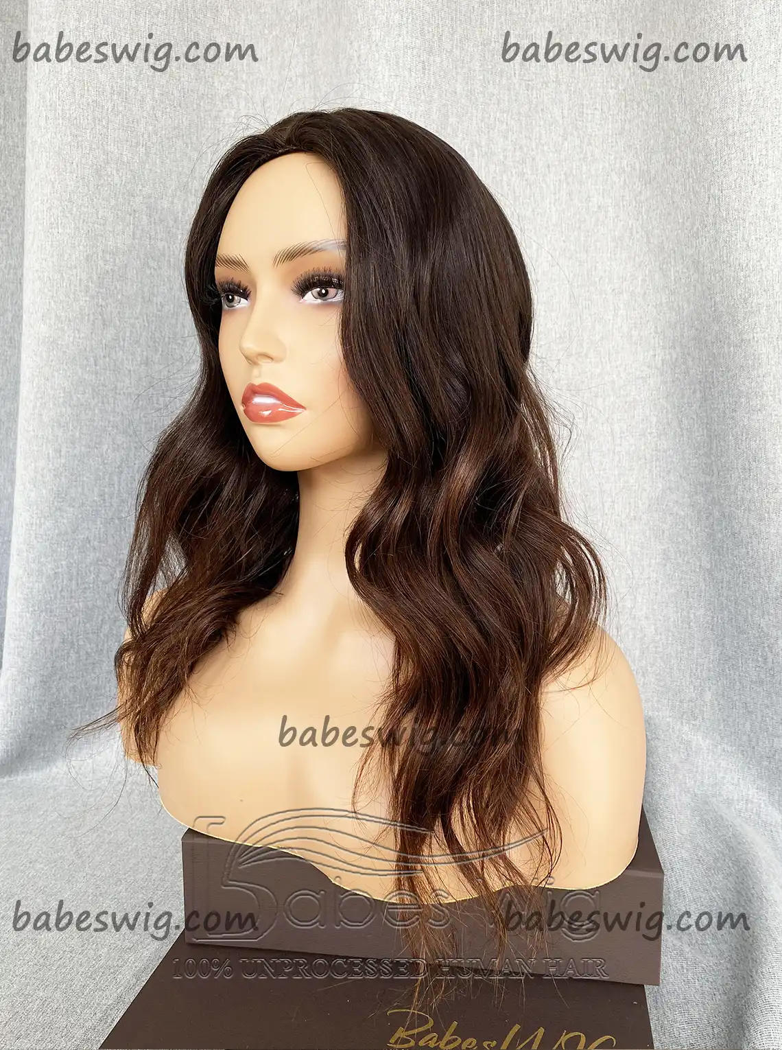 100% Remy Human Hair Silk Top Topper 9x9 Cap Ombre Wavy Human Hair Topper 