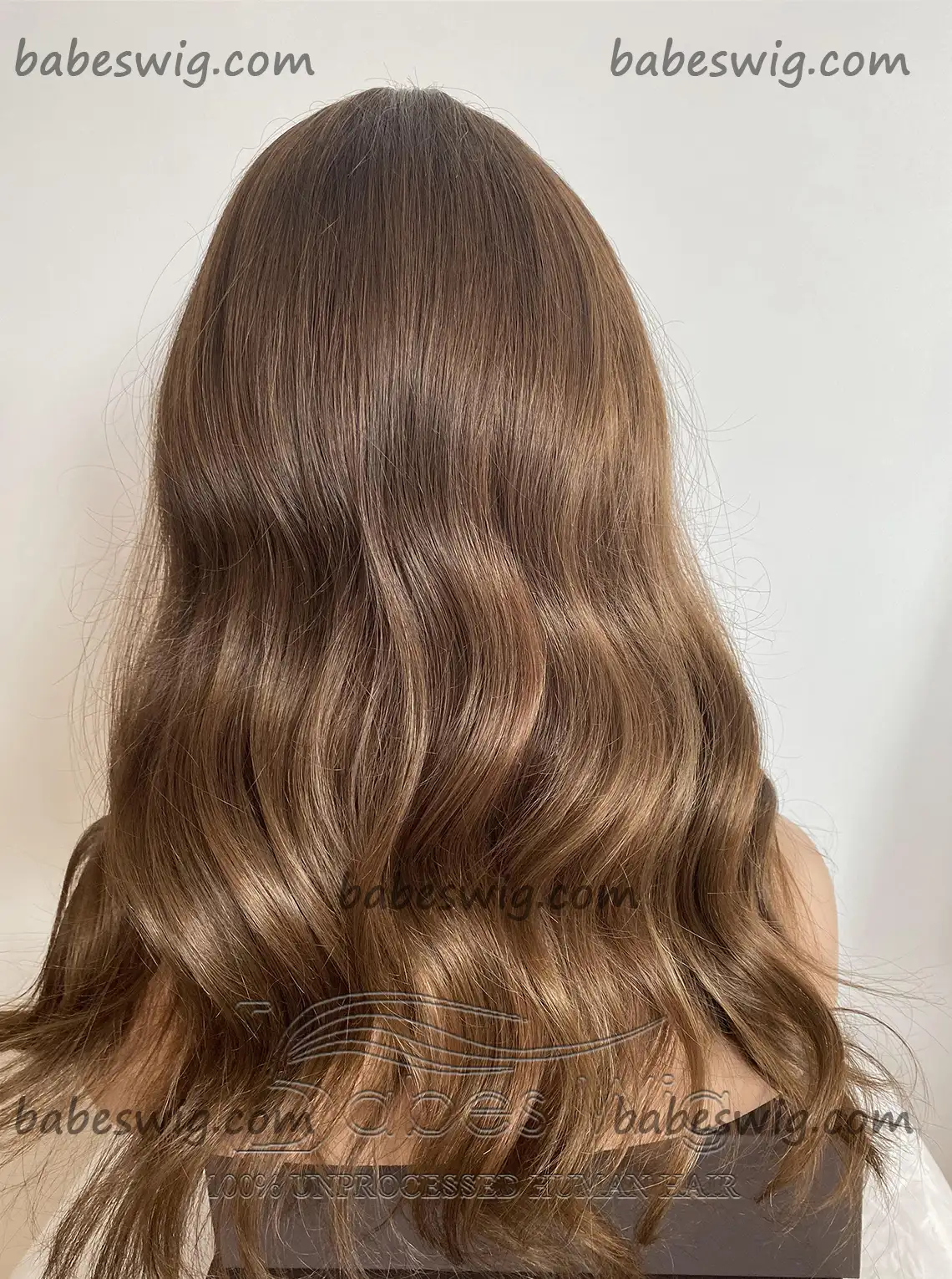  Best Real Hair Lace Front Human Hair Wigs Medium Brown Wavy Human Hair Front Lace Wigs for Women