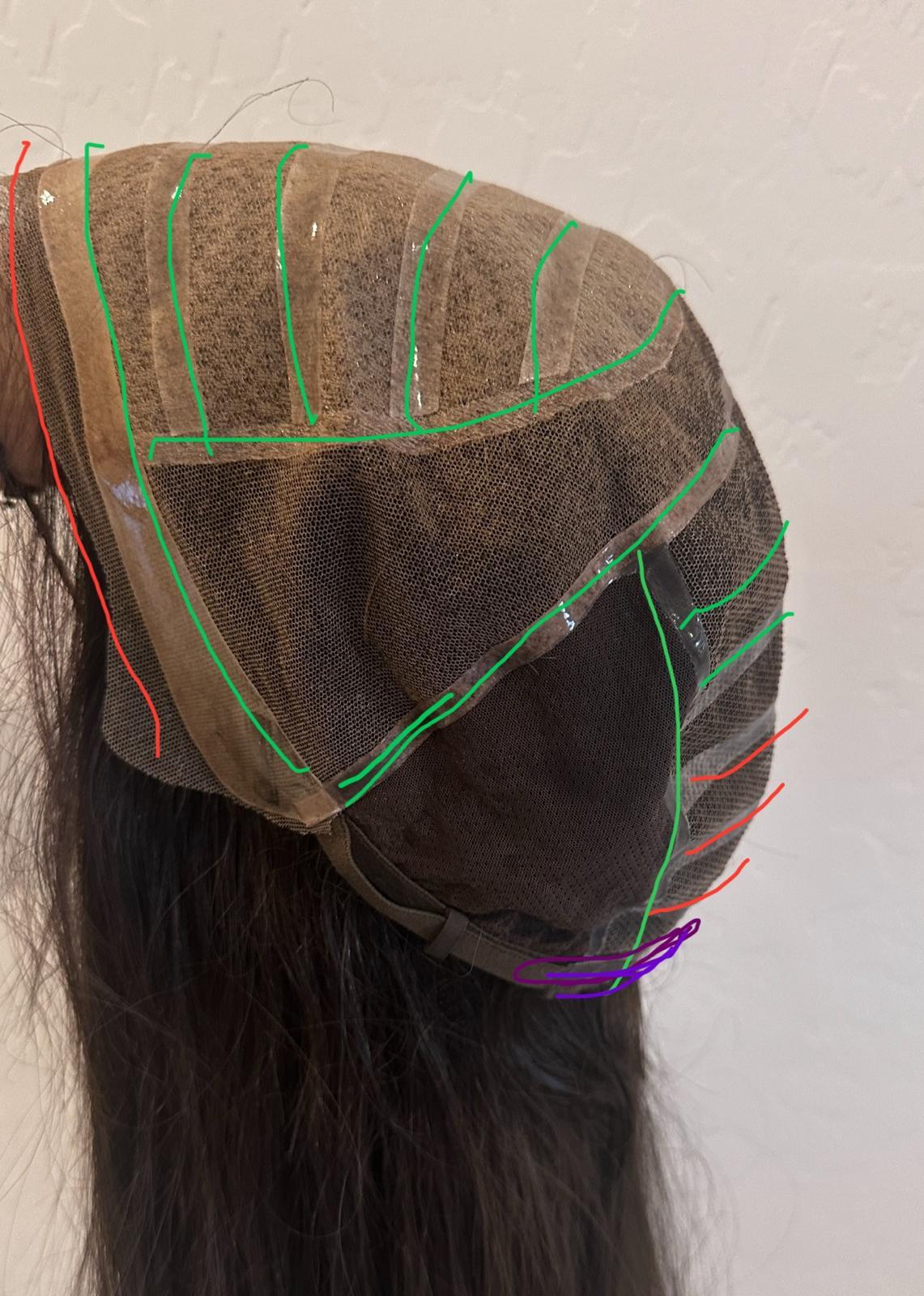 dark brown with highlights Silk Top Medical Wig Full hand tied Best Silk Top Human Hair Wig -BabesWIG