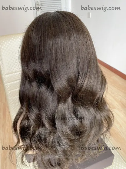 100% Remy Human Hair Lace Front Wigs Brunette Brown Real Hair Lace Front Human Hair Wigs for Women With Thick Ends-BabesWIG