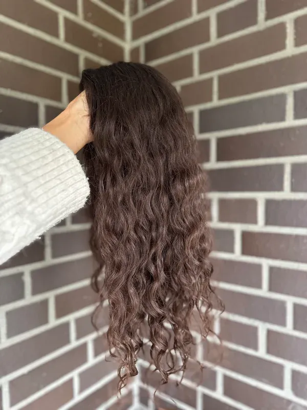 Natural medium dark brown Loose Wave 9*9 Silk Top Human Hair Topper Best Virgin Hair Silk Base Hairpiece-BabesWIG