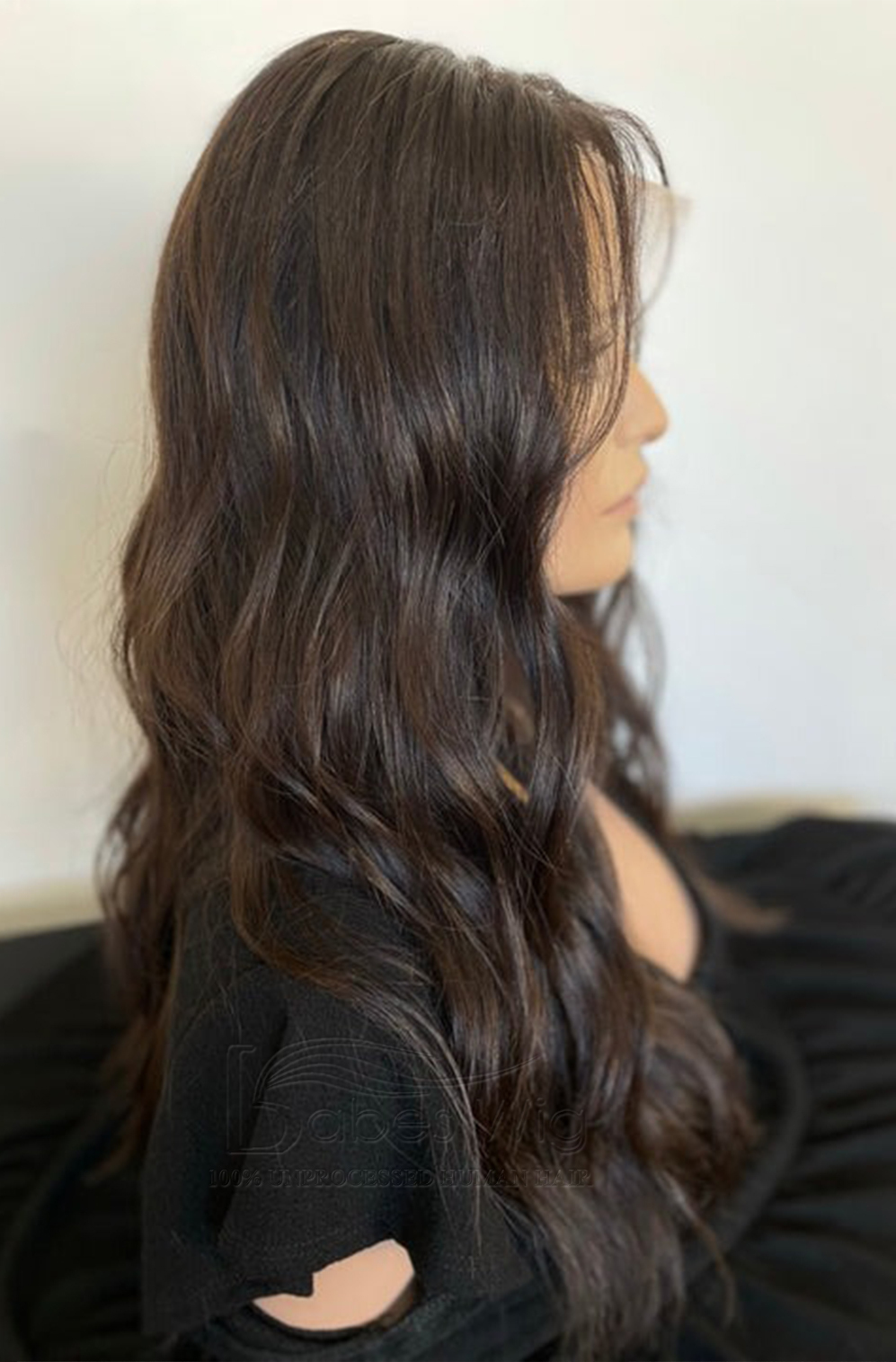  Brown 100% Human Hair Lace Front Wigs for Caucasian Lace Wigs for White Women with Pre plucked Natural Hairline-BabesWIG