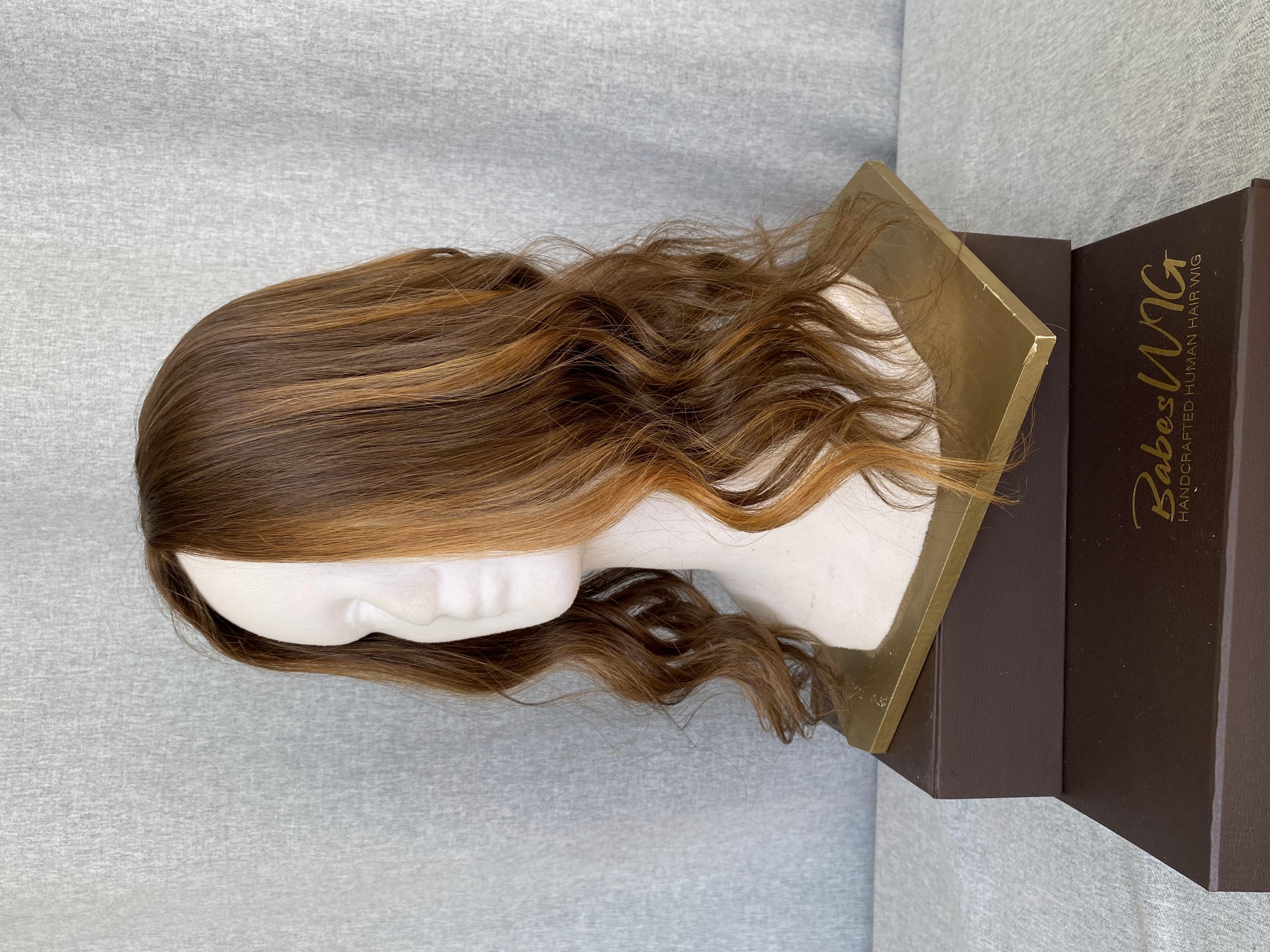 5x6 Soft Wavy Highlights Best Virgin Human Hair Silk Top Topper,Clip on hair topper for Women Crown Hair Toupee Hairpiece