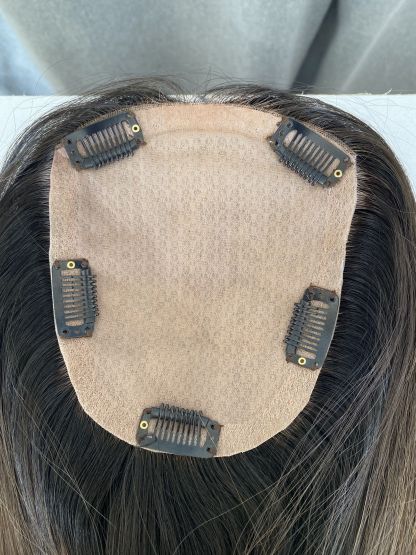 Balayage 5*6 Silk Topper Human Hair Topper for Women Crown Hair Toupee Hairpiece