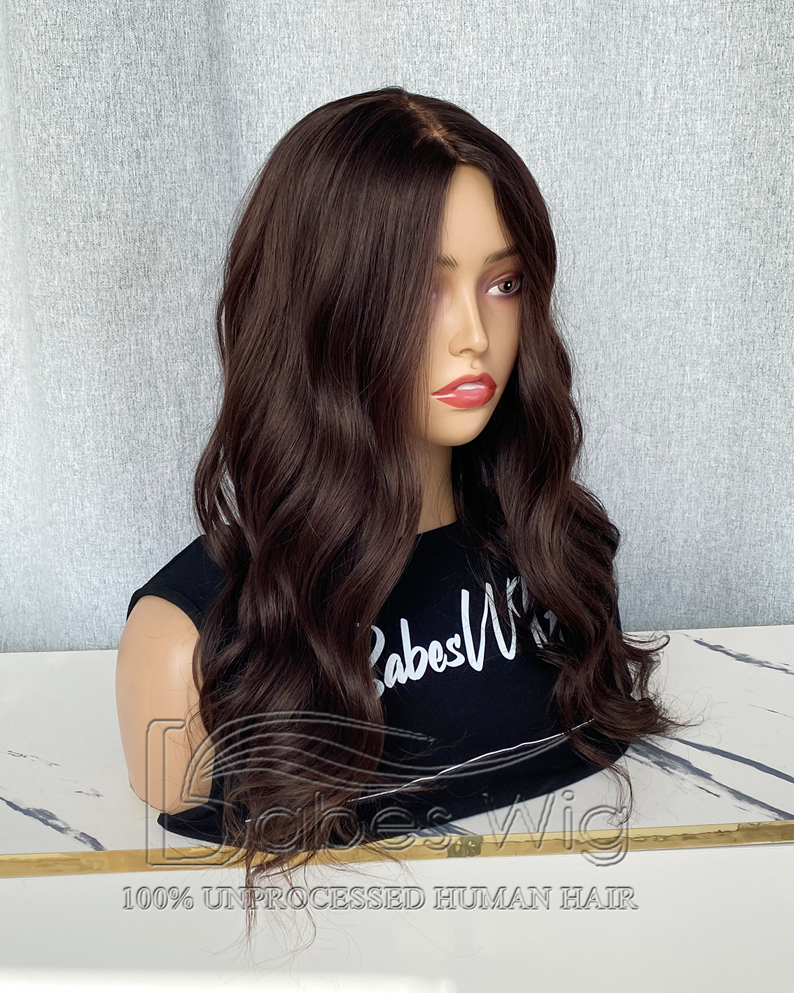  Remy Human Hair 9*9 Cap Silk Top Human Hair Topper Silk Base Toppers Medium Warm Brown Wavy HairPiece  