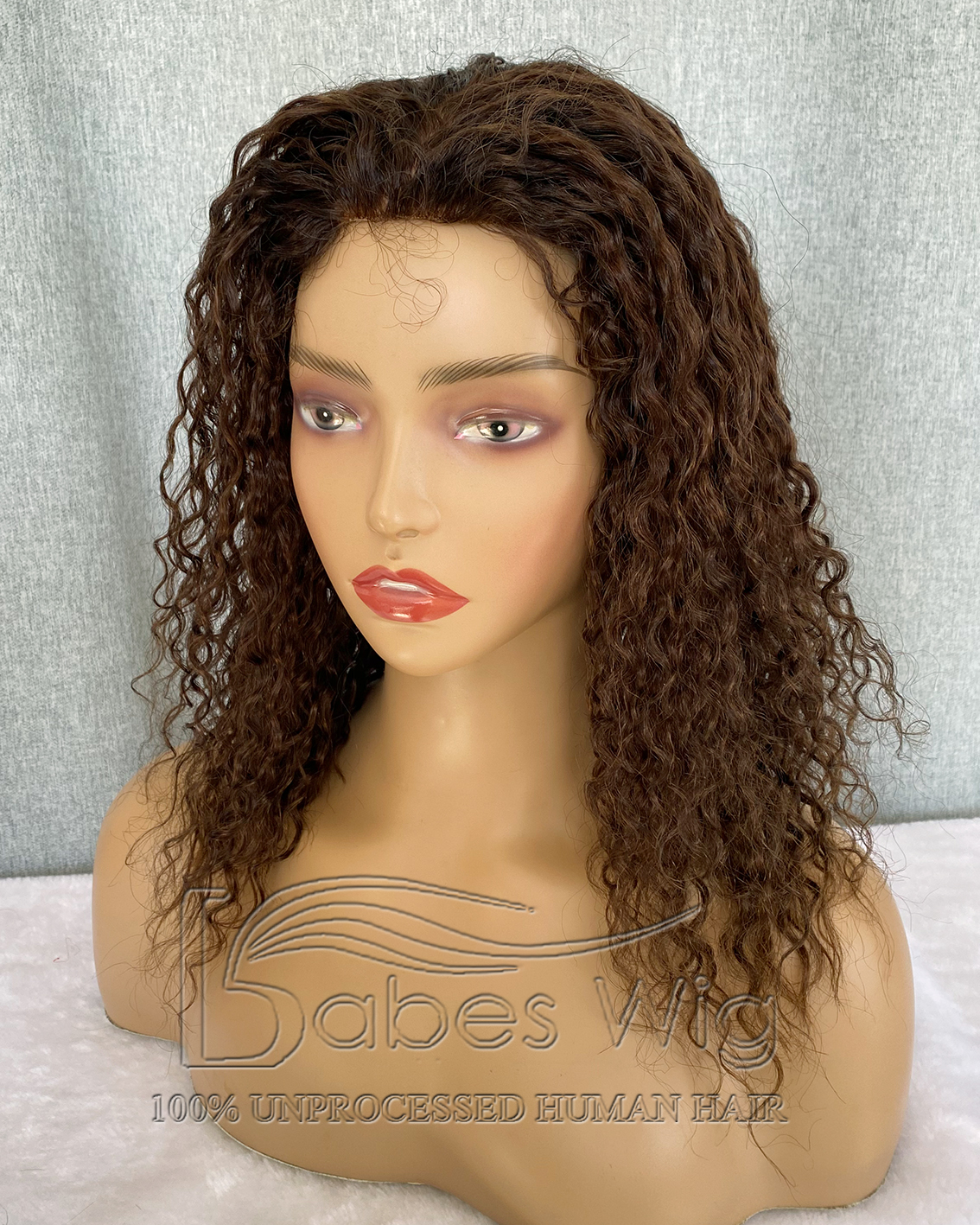 Curly Brown Hair Topper 9*9 Silk Top Human Hair Topper Best Virgin Hair Silk Base Hairpiece