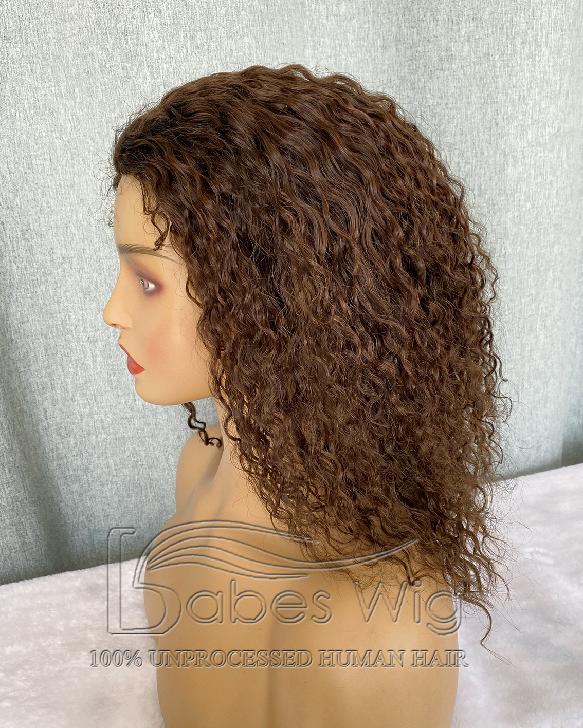 Curly Brown Hair Topper 9*9 Silk Top Human Hair Topper Best Virgin Hair Silk Base Hairpiece