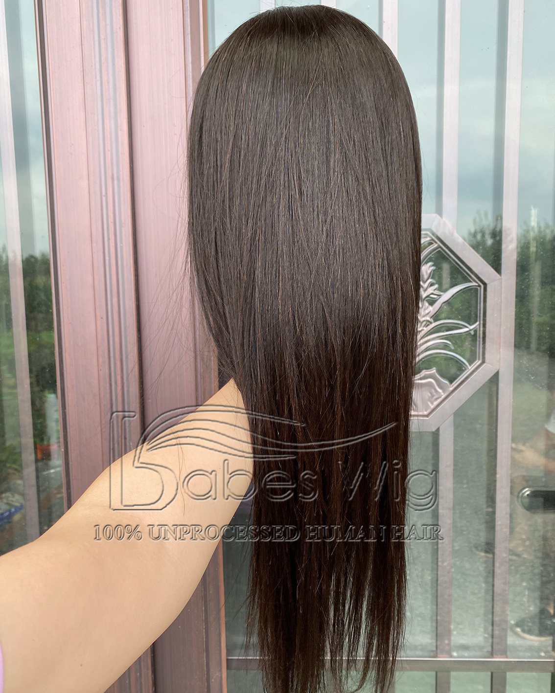 Natural Color Silky Straight 100% Remy Human Hair Lace Front Wig / Silk Top Lace Front Wigs For White Women