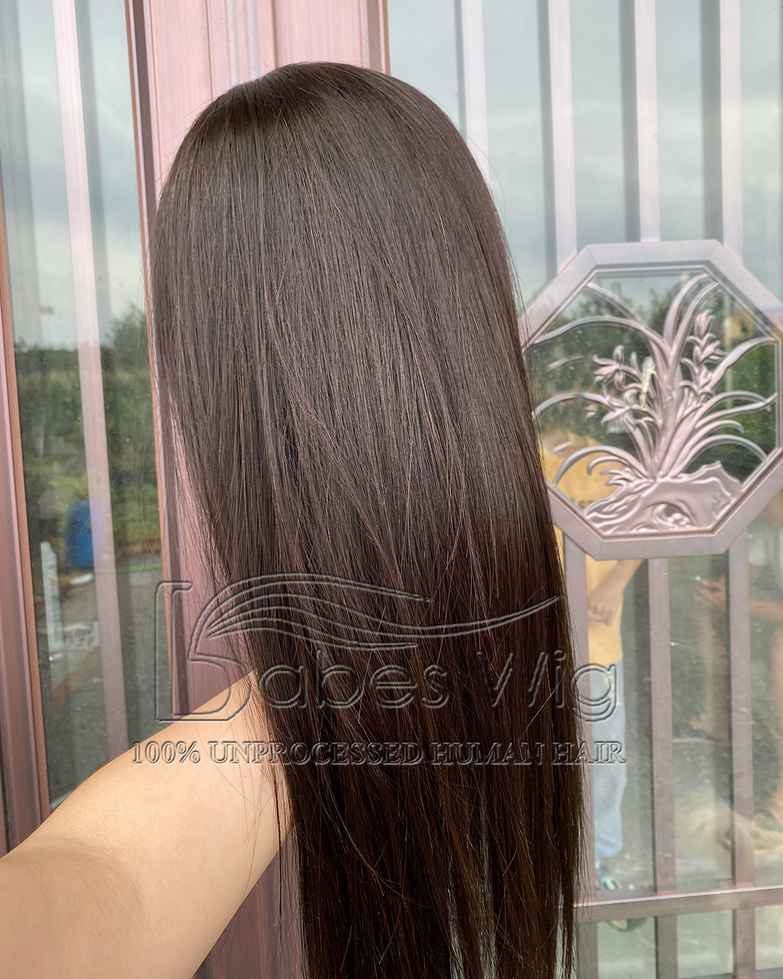 Natural Color Silky Straight 100% Remy Human Hair Lace Front Wig / Silk Top Lace Front Wigs For White Women