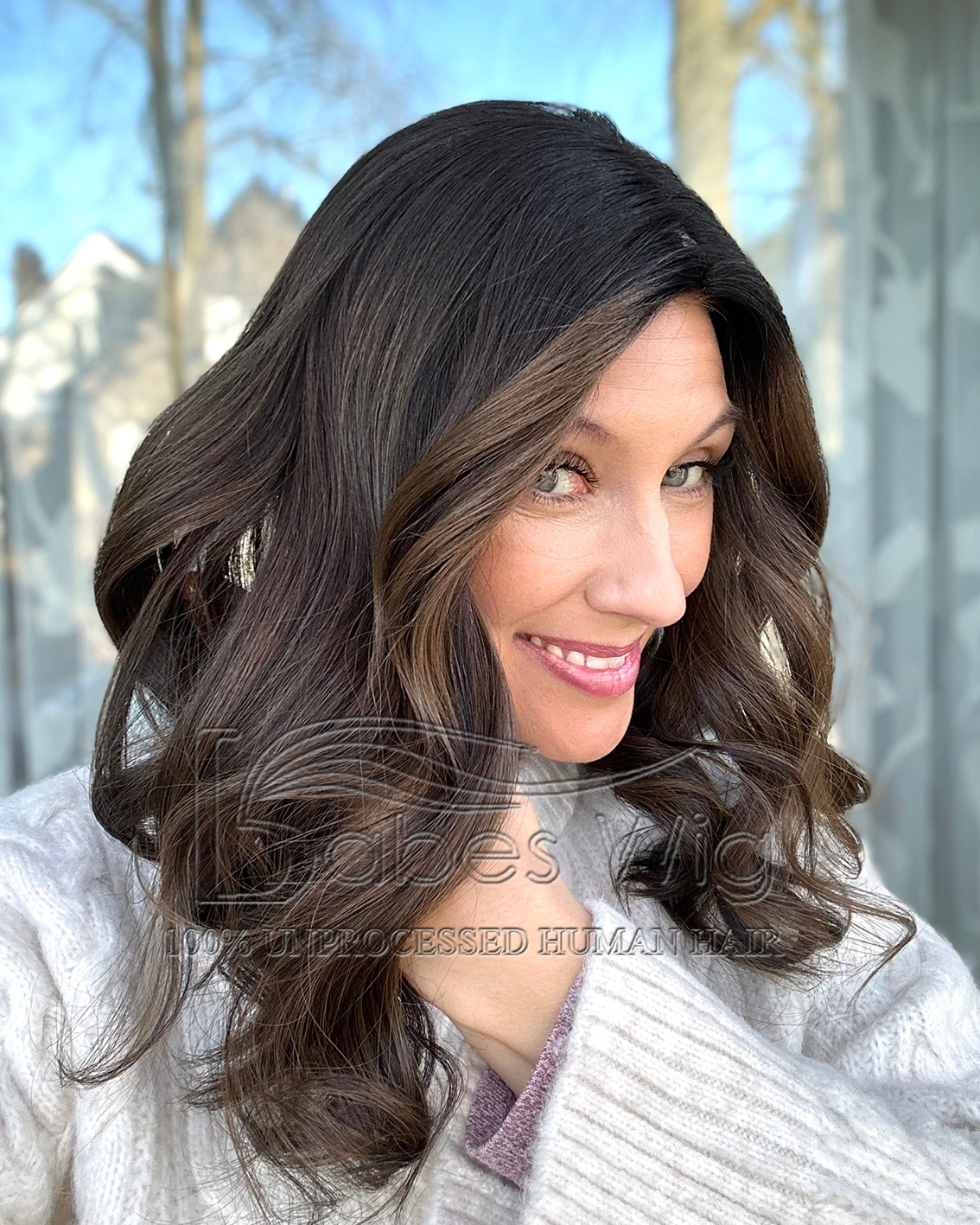 Soft Highlights Wavy  9*9 Silk Top Human Hair Topper 