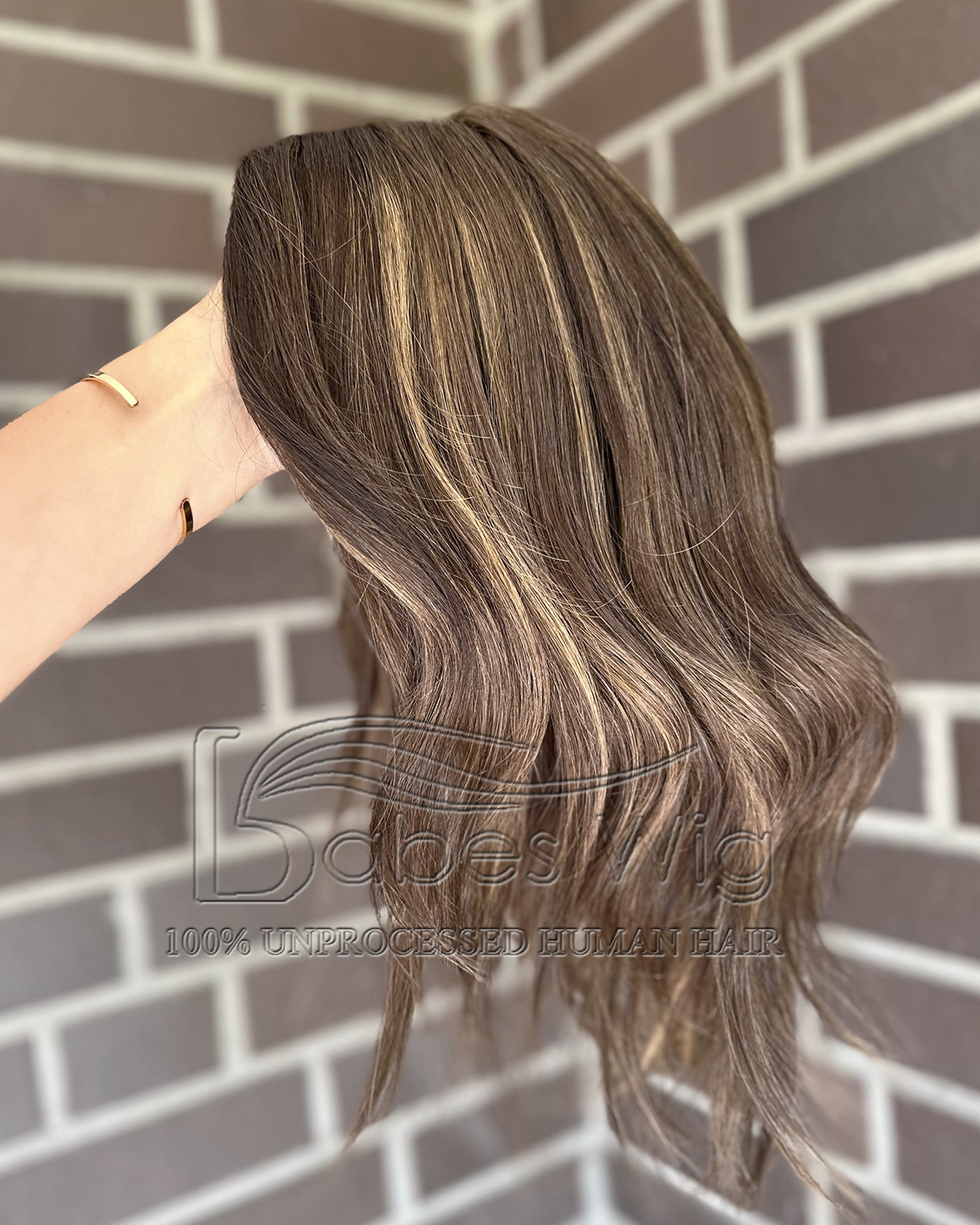  Beautiful Soft Wavy hair Topper 9*9 Silk Top Human Hair Topper ash brown base withhighlights
