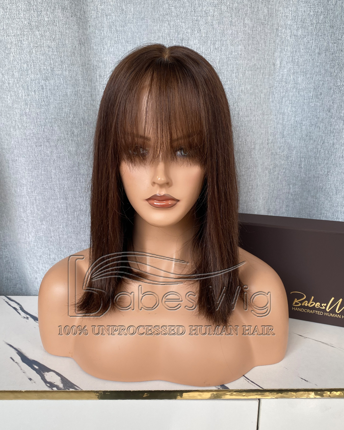 Warm Brunette Brown Silky Straight Glueless Best Human Hair Lace Front Wigs 11*6 Silk Top Lace Front Wigs Online