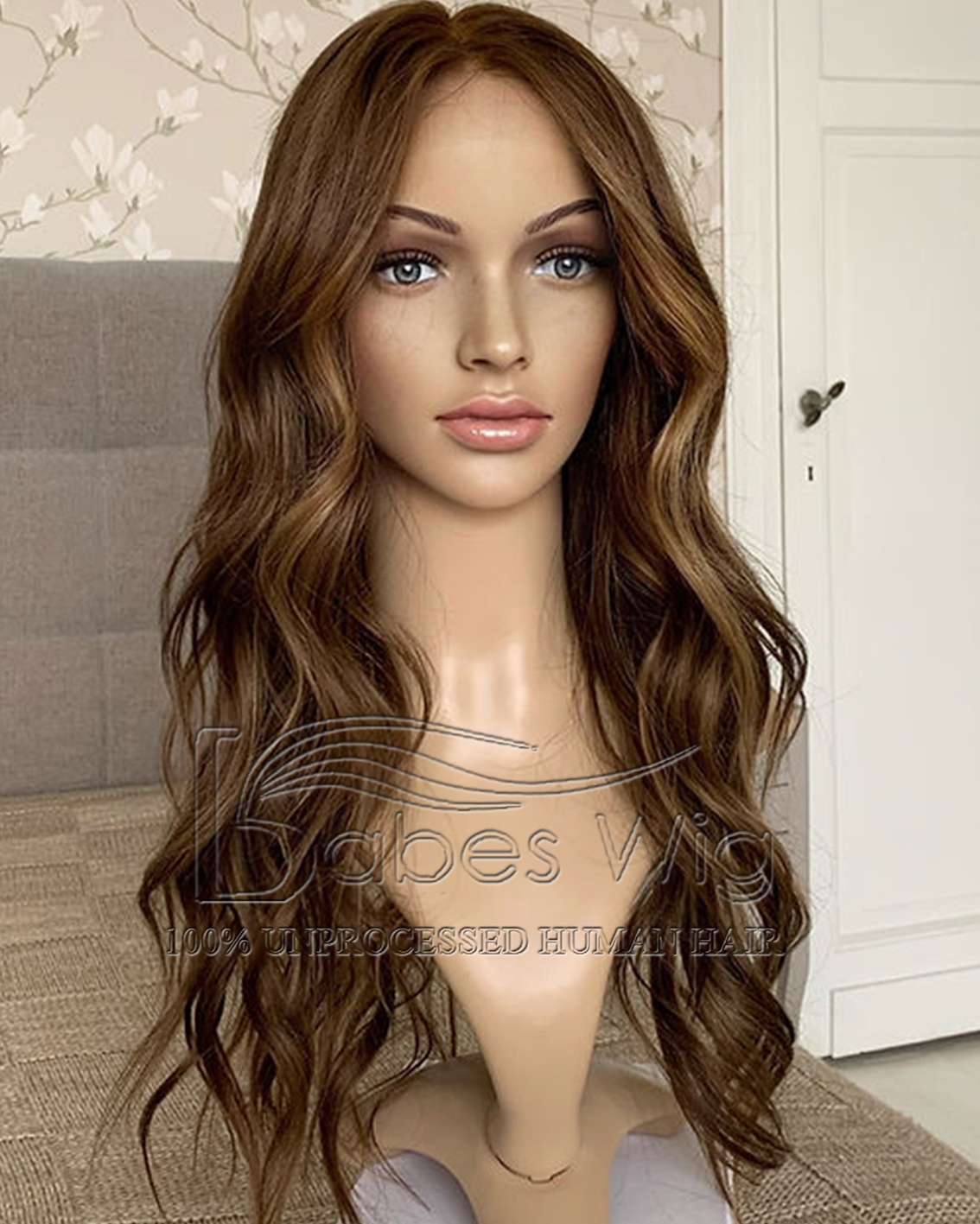 Glueless Human Hair Lace Fornt Wig Wavy 13*6 Lace  Wigs With highlights Color