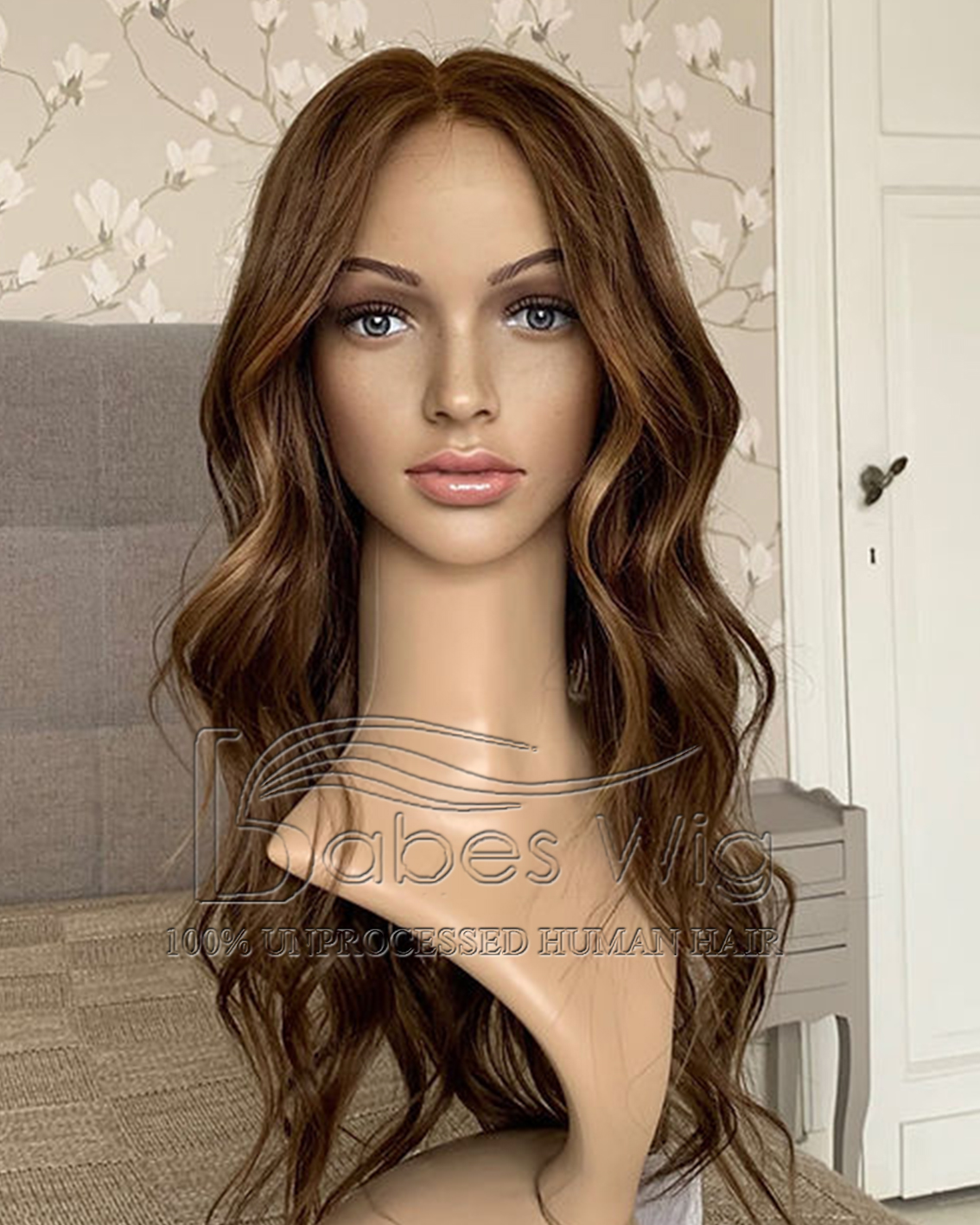 Glueless Human Hair Lace Fornt Wig Wavy 13*6 Lace  Wigs With highlights Color
