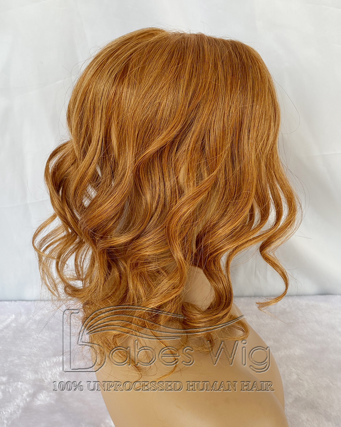 Ginger Human Hair Toppers for Women Crown Hair Toupee Hairpiece