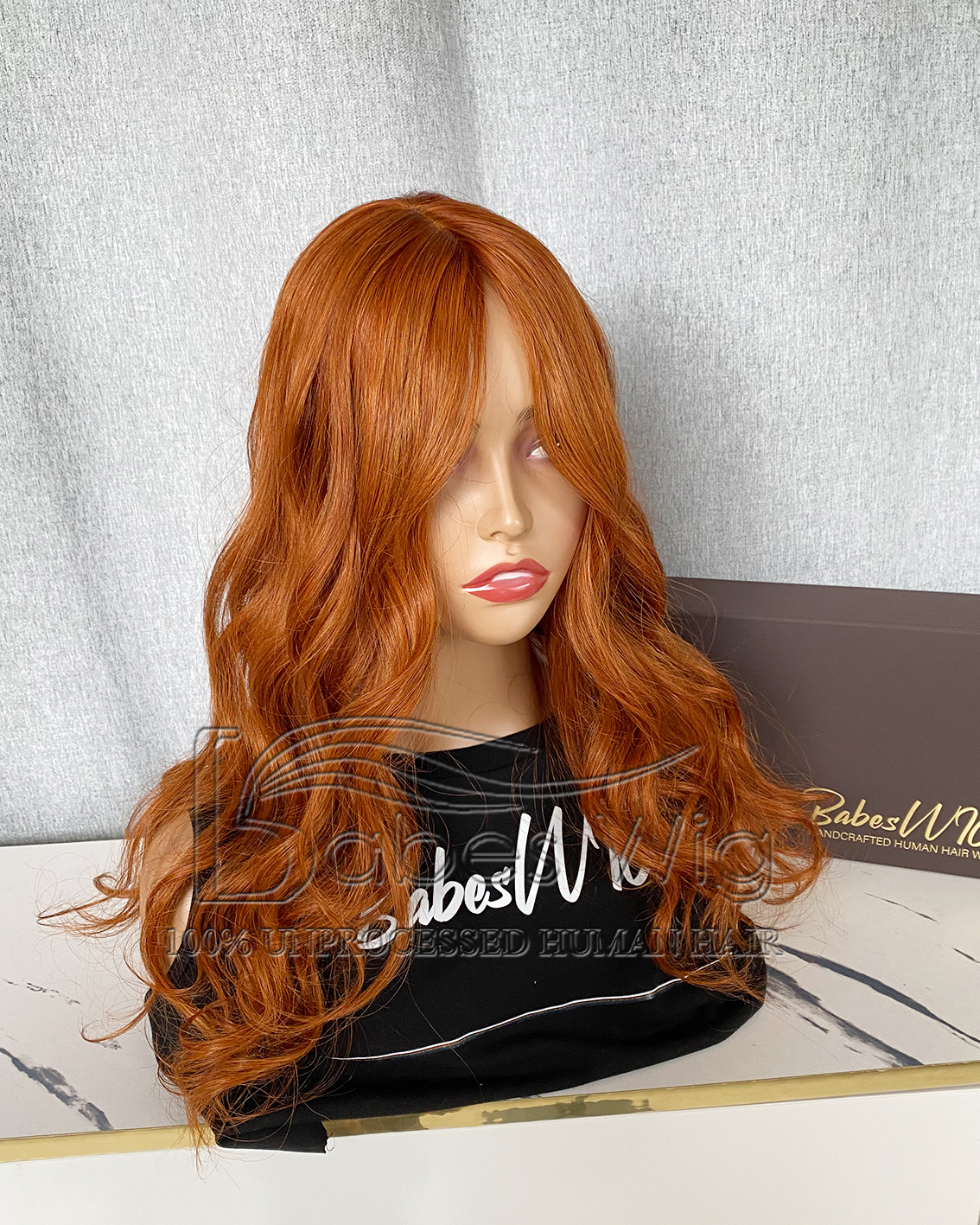 9*9 Silk Top Topper Ginger humna hair Topper Wavy hair