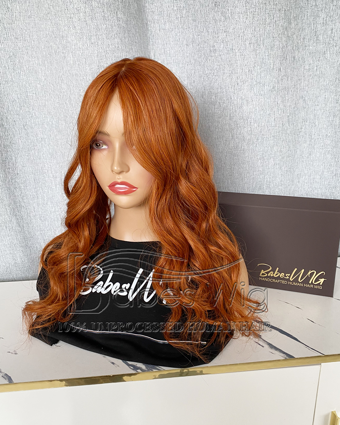 9*9 Silk Top Topper Ginger humna hair Topper Wavy hair