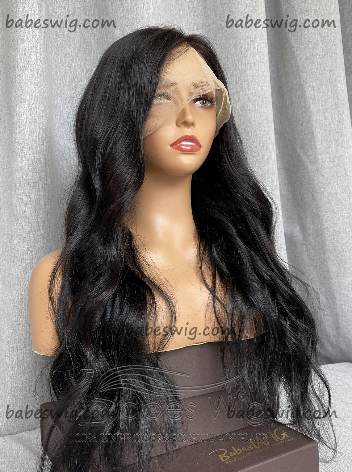 Jet Black #1 Hair Wigs 100% Remy Human Hair Lace Front & Silk Top Wigs Wavy Wigs For Women