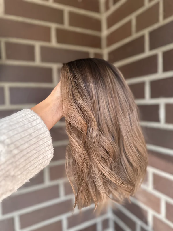 Soft Wavy Ombre Hairpiece Human Hair Topper Best Virgin Human Hair Topper for Women-BabesWIG