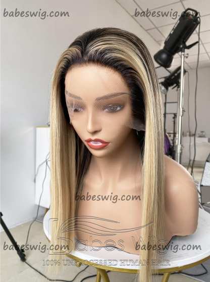 Short Cut Bob Wig 100% Vrigin Human Hair Lace Front Wigs Straight Bob Lace Ffront Human Hair Wig for Women-BabesWIG
