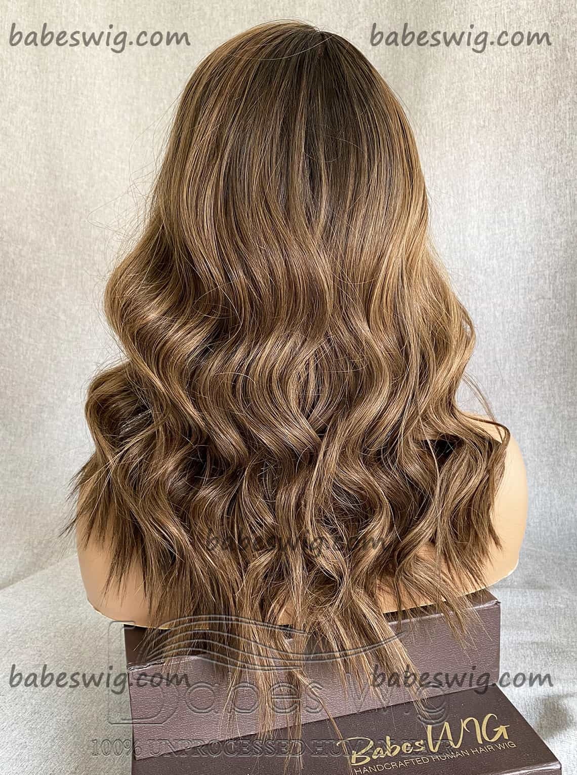 Best Long Soft Wavy Balayage Vrigin Human Hair 13*6 Glueless Lace Front Human Hair Wigs