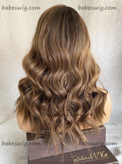 Best Long Soft Wavy Balayage Vrigin Human Hair 13*6 Glueless Lace Front Human Hair Wigs