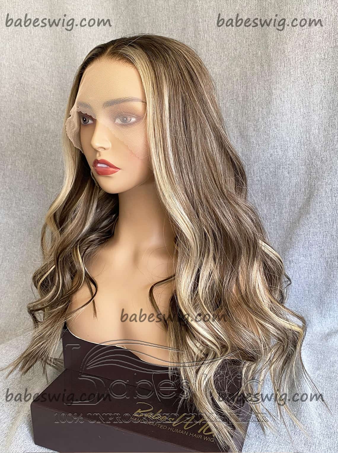 Luxury Wig Glueless 13*6 Lace Front Wigs Balayage Hair Wigs Best Virgin human hair wigs Lace Front wig for White Women-BabesWIG