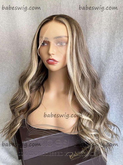 Luxury Wig Glueless 13*6 Lace Front Wigs Balayage Hair Wigs Best Virgin human hair wigs Lace Front wig for White Women-BabesWIG