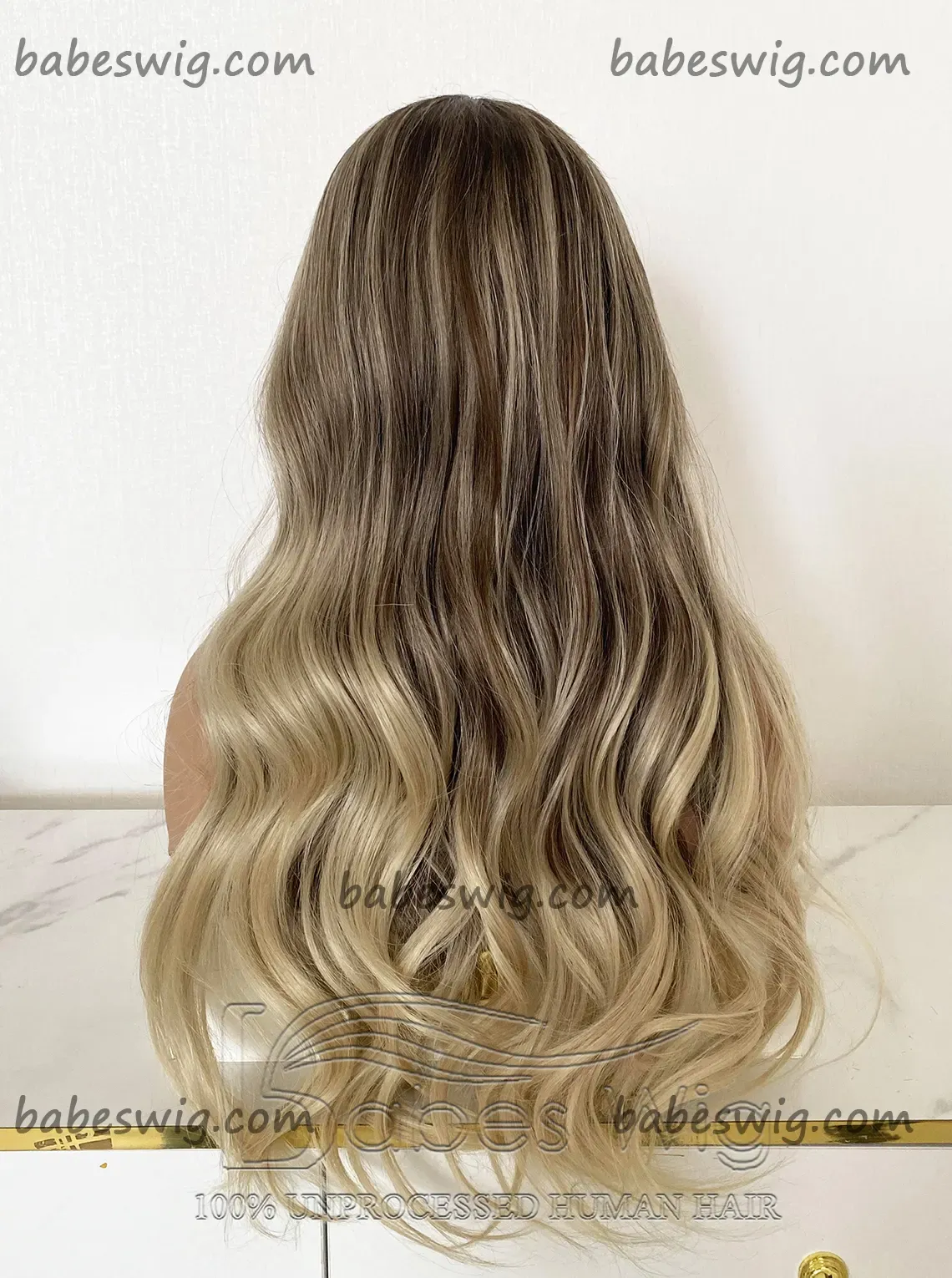 Luxury Wig  Balayage Hair Wigs Glueless 13*6 Lace Front Wigs Best Virgin human hair wigs Lace Front wig for White Women-BabesWIG