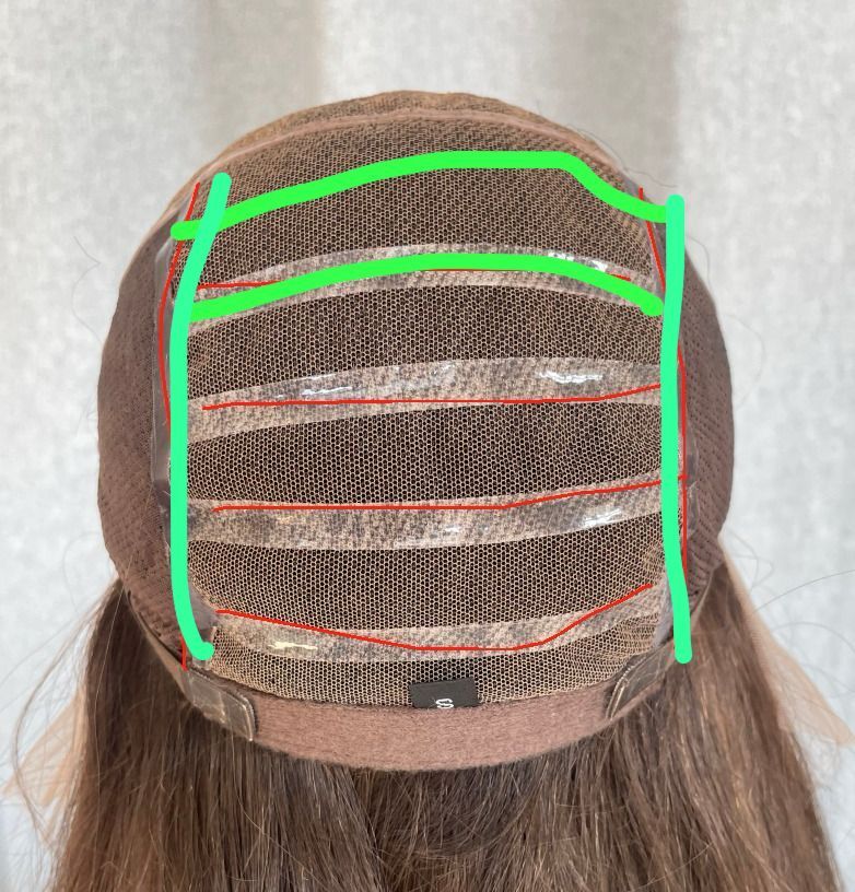 dark brown with highlights Silk Top Medical Wig Full hand tied Best Silk Top Human Hair Wig -BabesWIG