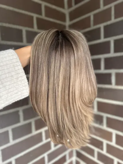 Short Cut Bob Topper  9” X 9” Silk Top Human Hair Topper hairpieces