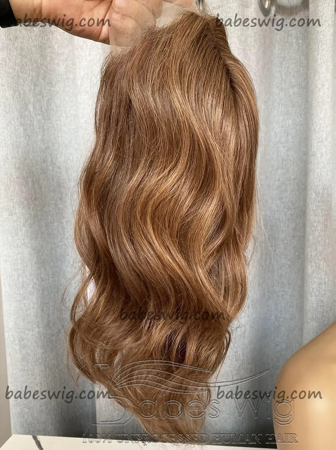 100% Remy Human Hair Chestnut brown Lace Front Wigs Light Brown Lace Frontal Wig 