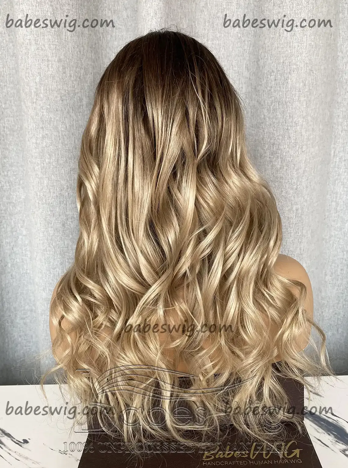 100% Remy Virgin Human Hair Lace Front Wigs Ombre brown to Blonde Lace Front Human Hair Wig