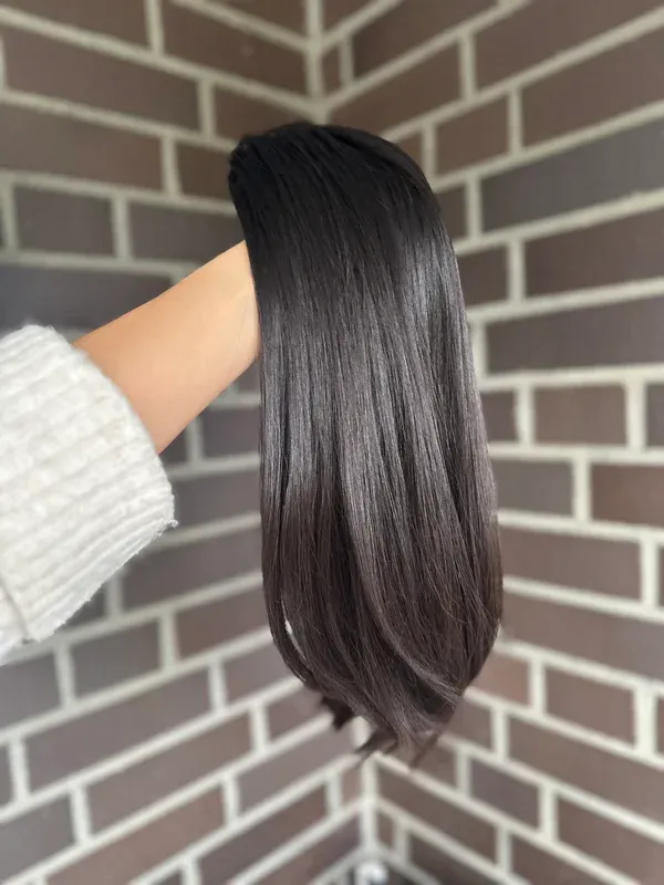 Natural Black Straight 9*9 Cap HUman Hair Silk Top Topper Hairpieces-BabesWIG