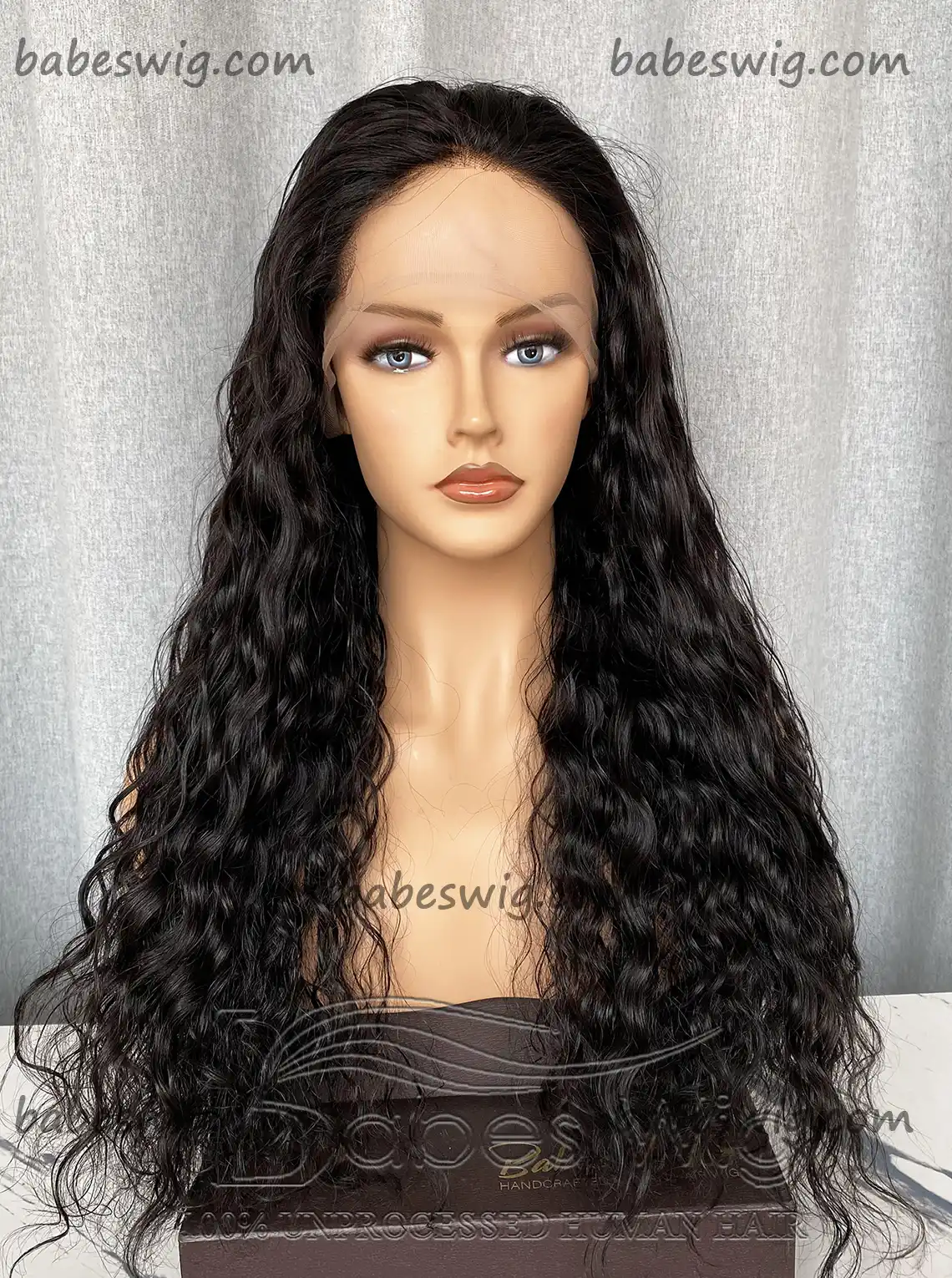 100% Remy Human Hair 13*6 Lace Front Wig Natural Black Curly Lace Front Human Hair Wigs-BabesWIG