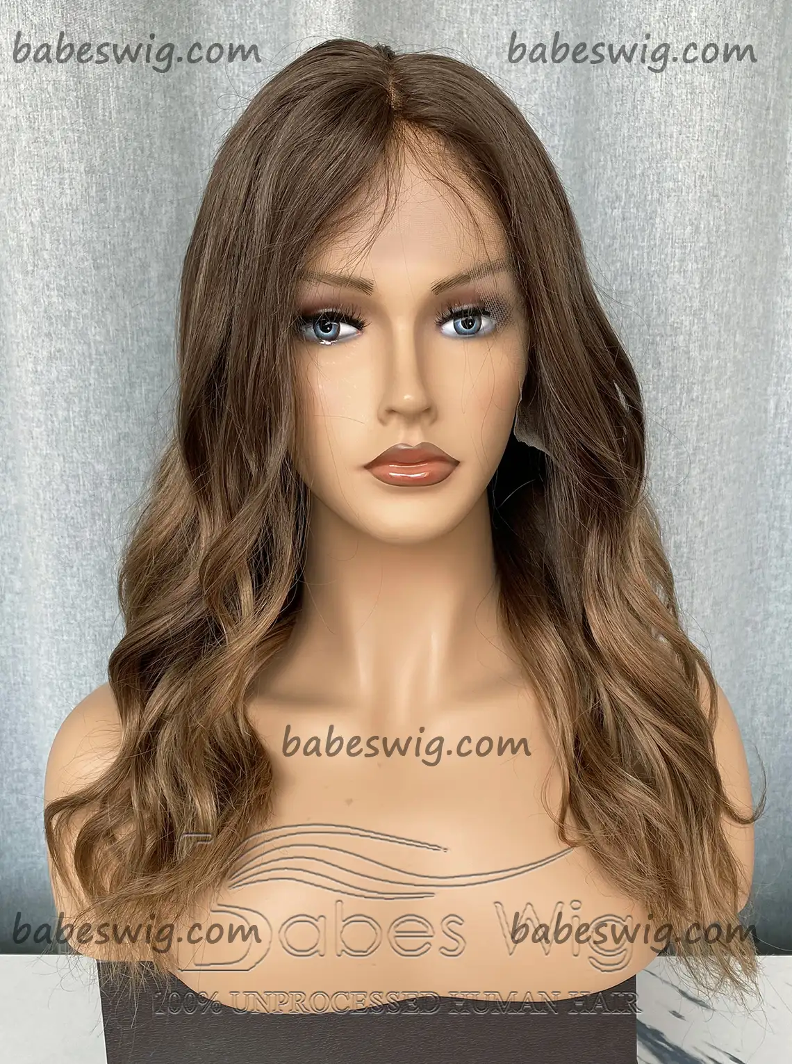 100% Remy Human Hair Lace Front Wig Ombre Hair Color Wavy Lace Frontal Human Hair Wigs -BabesWIG
