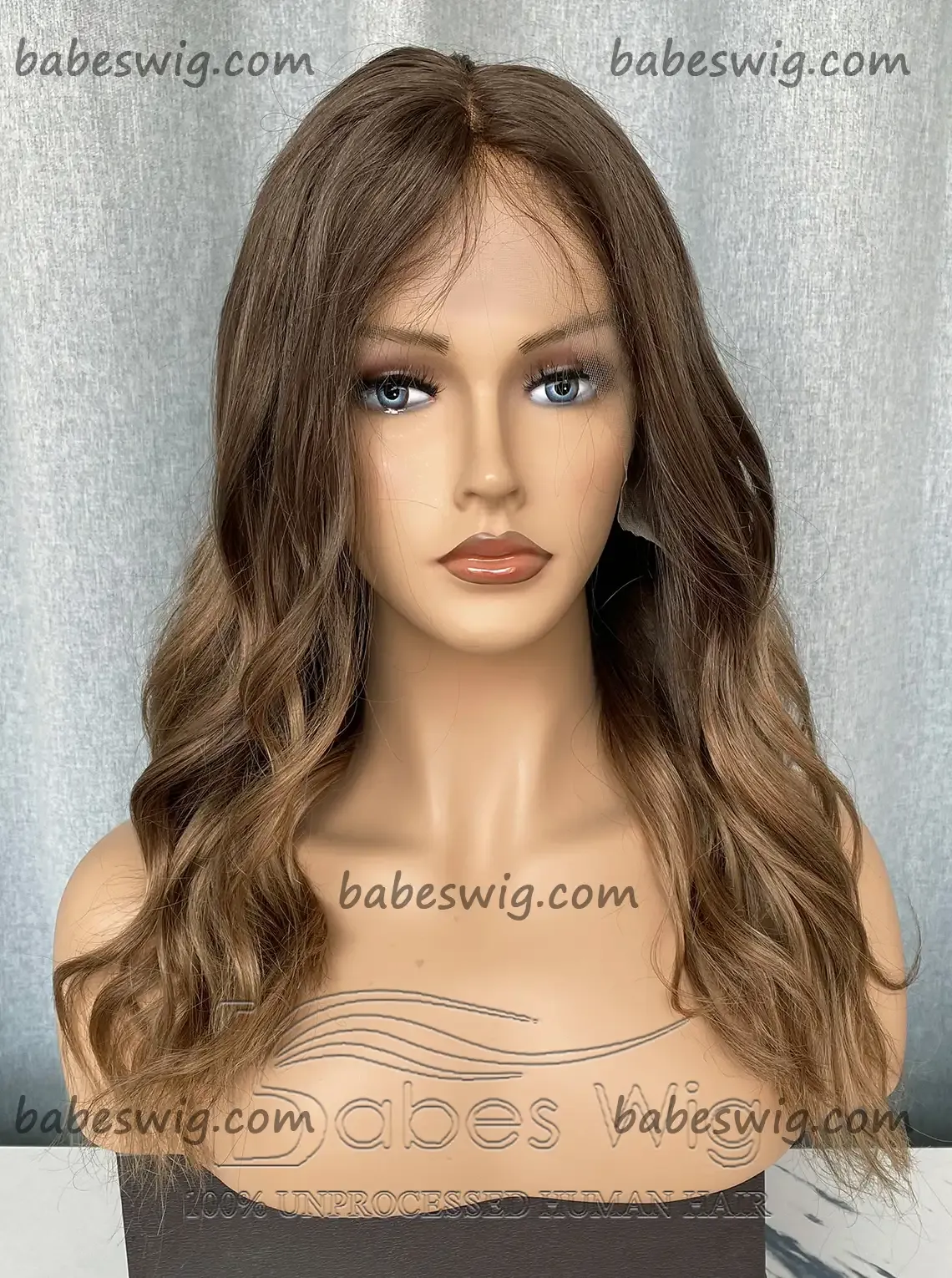 100% Remy Human Hair Lace Front Wig Ombre Hair Color Wavy Lace Frontal Human Hair Wigs -BabesWIG