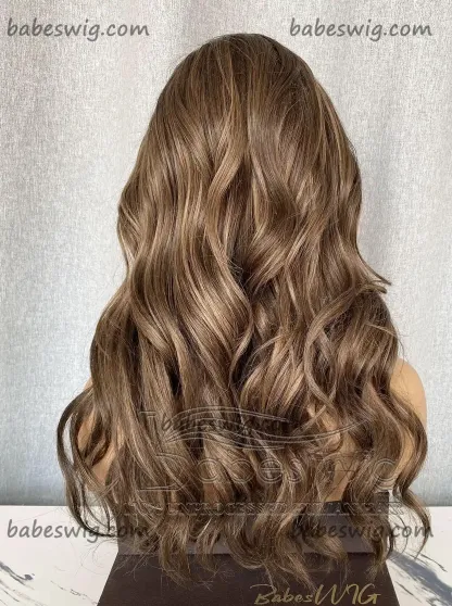 [Copy]Balayage Wavy Glueless Best 100% Real Human Hair 13x6 Lace Front Human Hair Wigs on Sale
