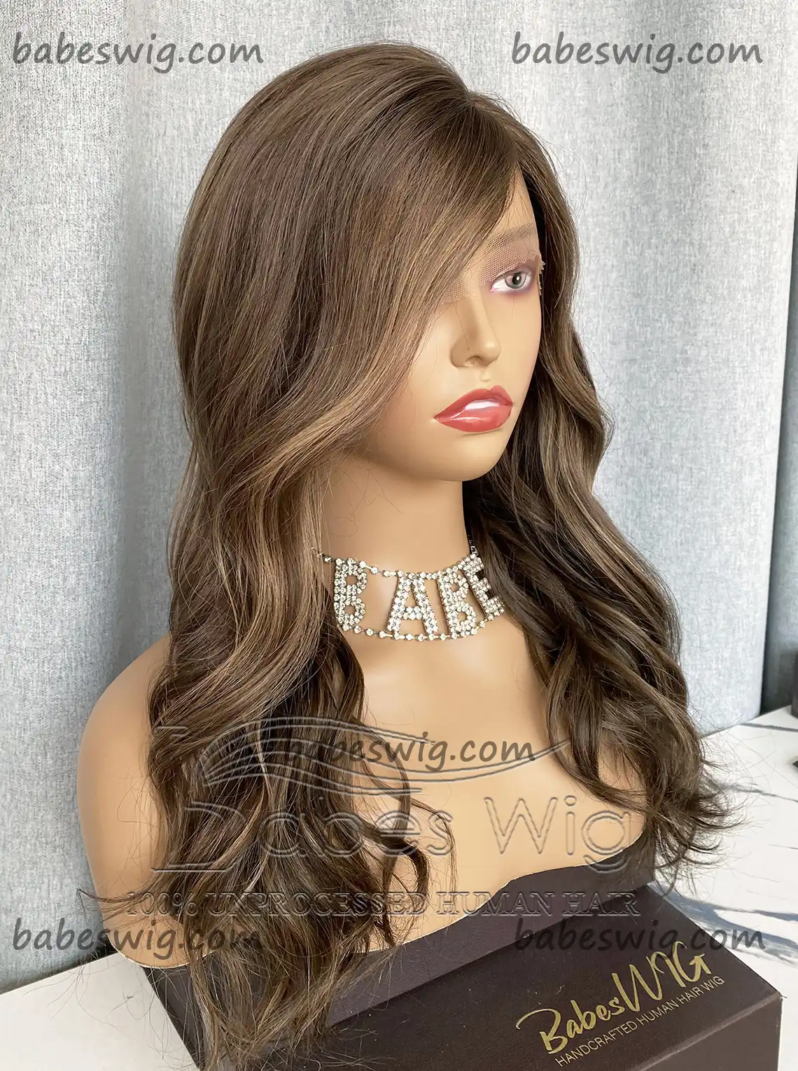 [Copy]Balayage Wavy Glueless Best 100% Real Human Hair 13x6 Lace Front Human Hair Wigs on Sale