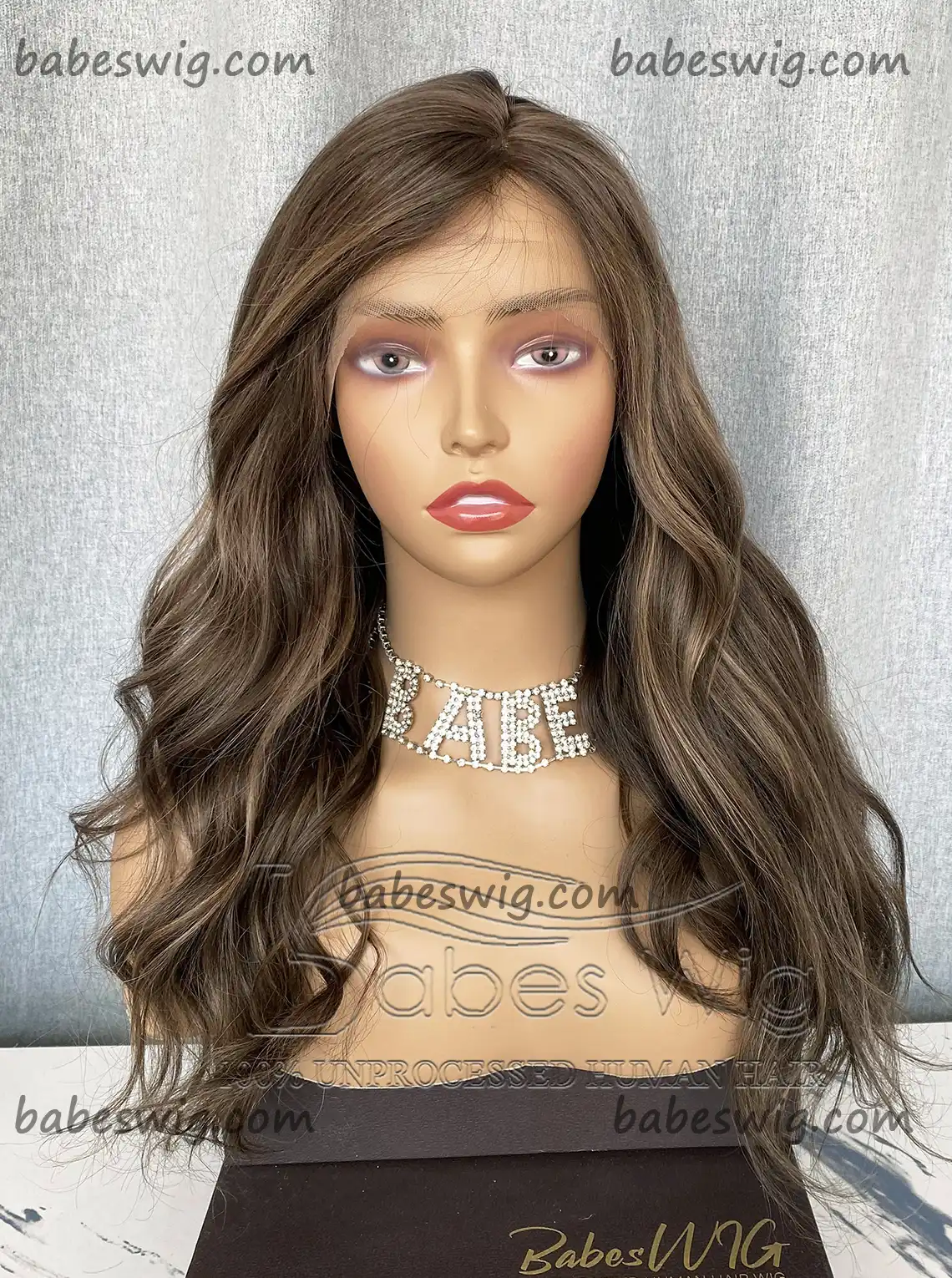 [Copy]Balayage Wavy Glueless Best 100% Real Human Hair 13x6 Lace Front Human Hair Wigs on Sale