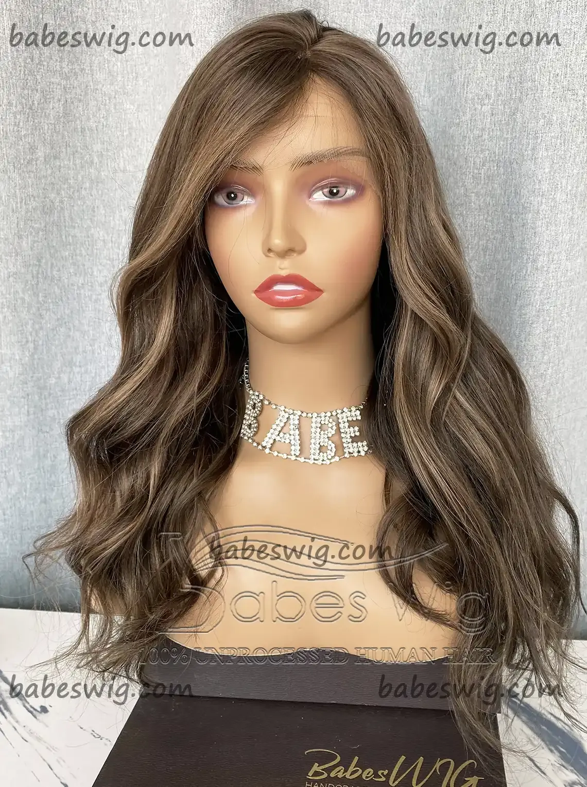 [Copy]Balayage Wavy Glueless Best 100% Real Human Hair 13x6 Lace Front Human Hair Wigs on Sale