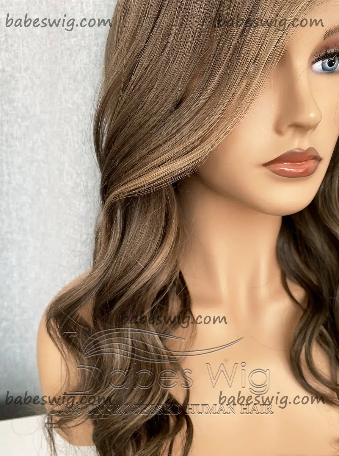 Balayage Wavy Glueless Best 100% Real Human Hair 13x6 Lace Front Human Hair Wigs on Sale