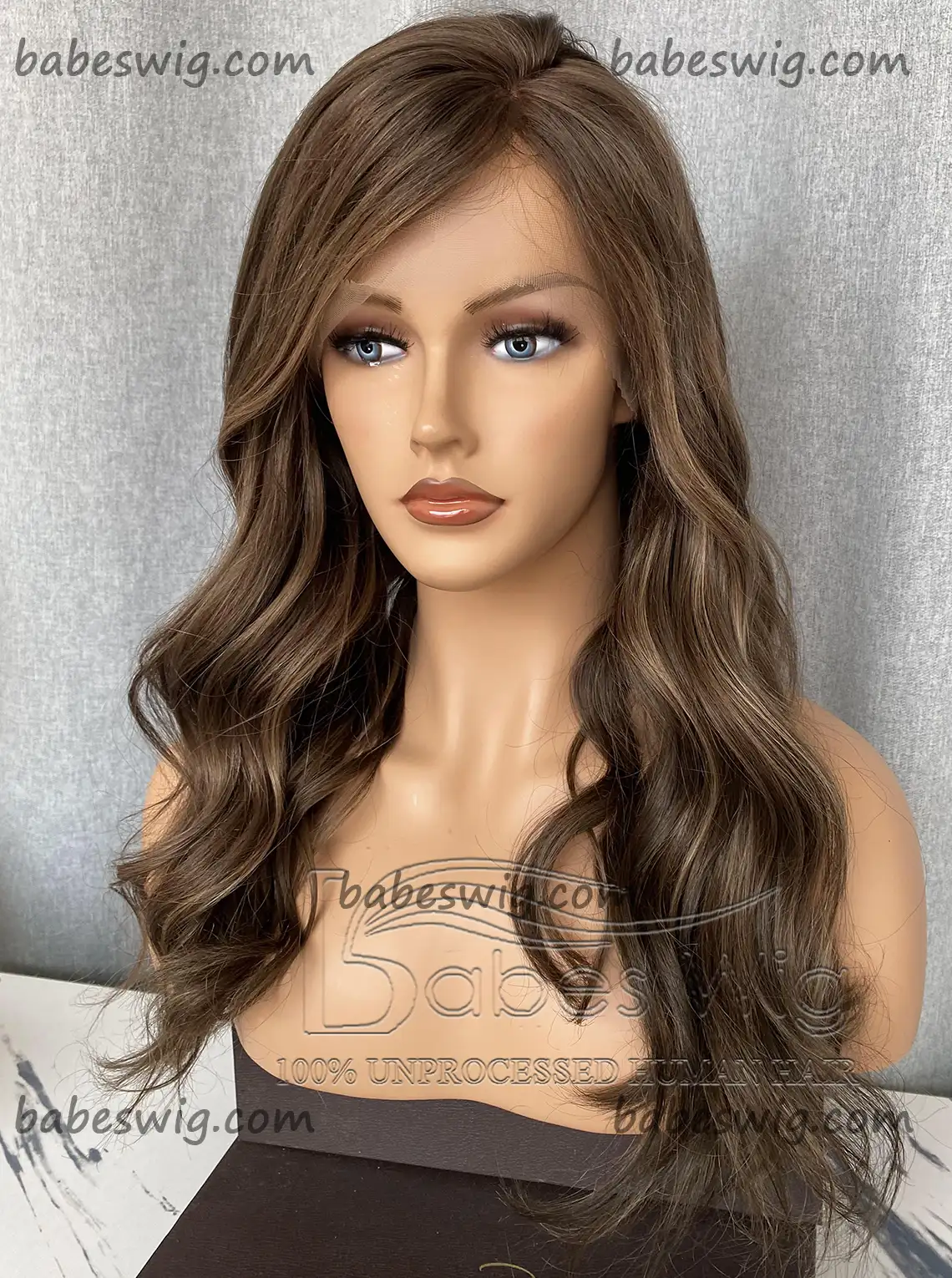 Balayage Wavy Glueless Best 100% Real Human Hair 13x6 Lace Front Human Hair Wigs on Sale