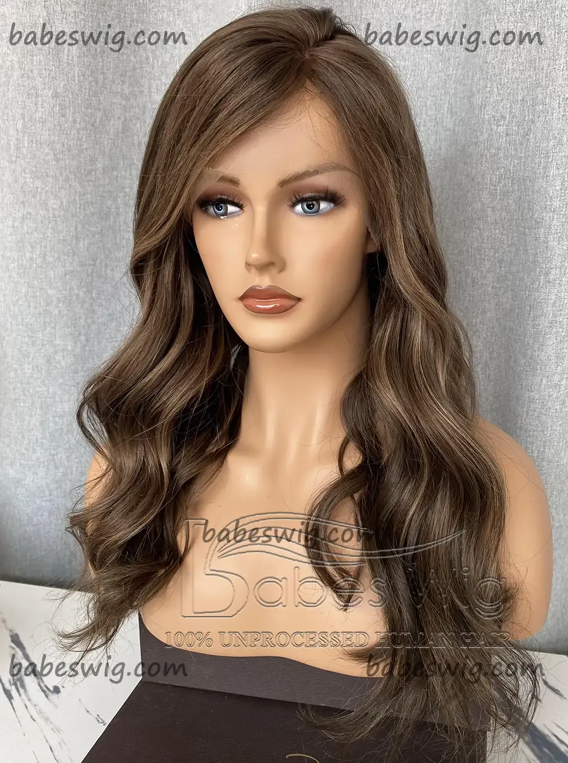 Balayage Wavy Glueless Best 100% Real Human Hair 13x6 Lace Front Human Hair Wigs on Sale